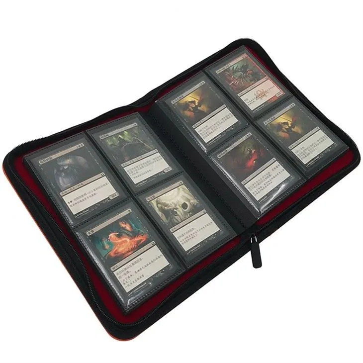Zippered 9 Pocket Trading Card Album Folder 5