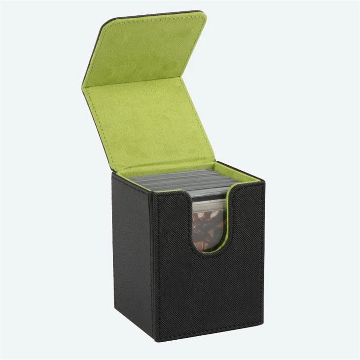 Trading Card Box, Leather