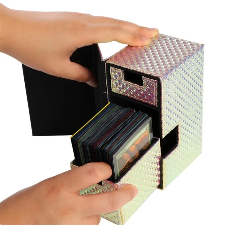 PU Leather Trading Card Storage Box